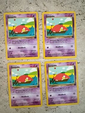 *MINT* Pokemon Slowpoke Trading Cards - Purple Team Rocket Pack
